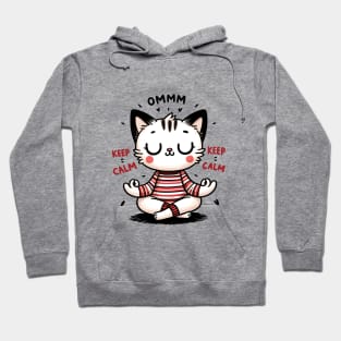 Namaste Cat Meditation Hoodie